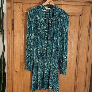 Veronica M multi color blue dress size med